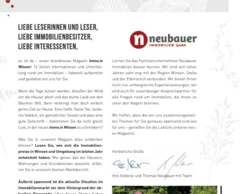 Neubauer Immobilienmagazin Winsen Herbst 2022 - Seite 3
