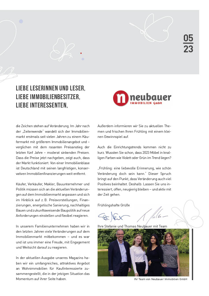 Neubauer Immobilienmagazin Winsen Frühling 2023 - Seite 3