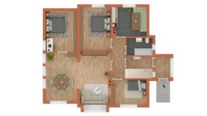 Grundriss Wohnung EG