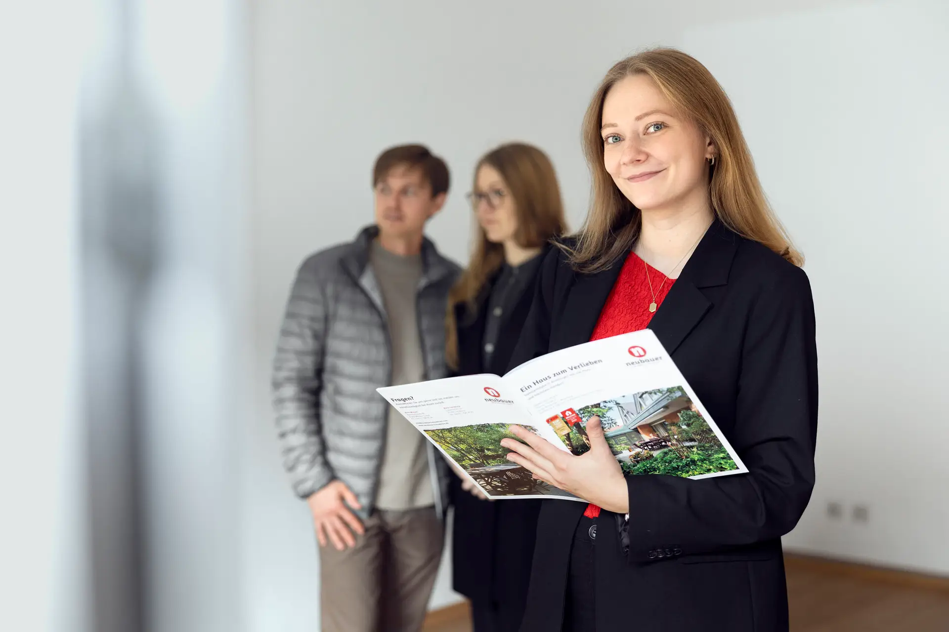 Besichtigung einer Immobilie mit Neubauer Immobilien
