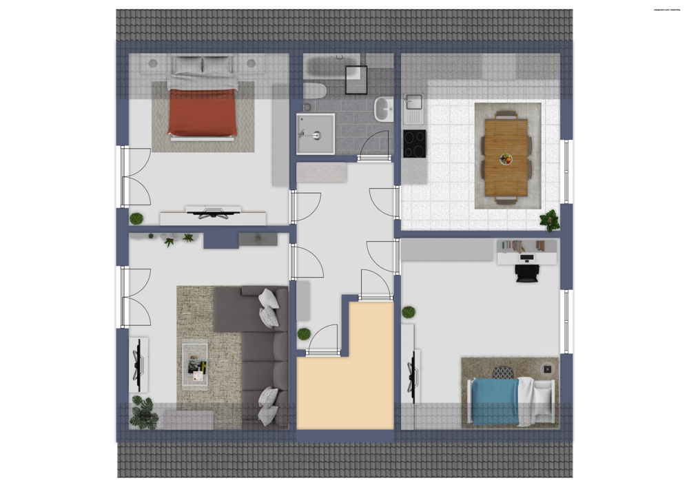 Grundriss Einliegerwohnung