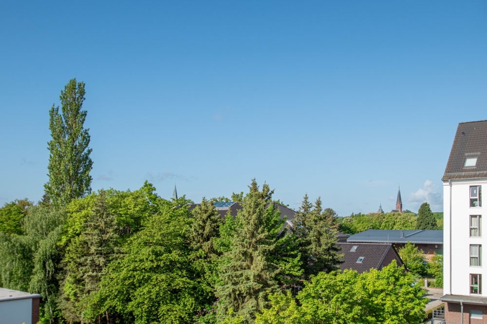 Blick vom Balkon Richtung Innenstadt